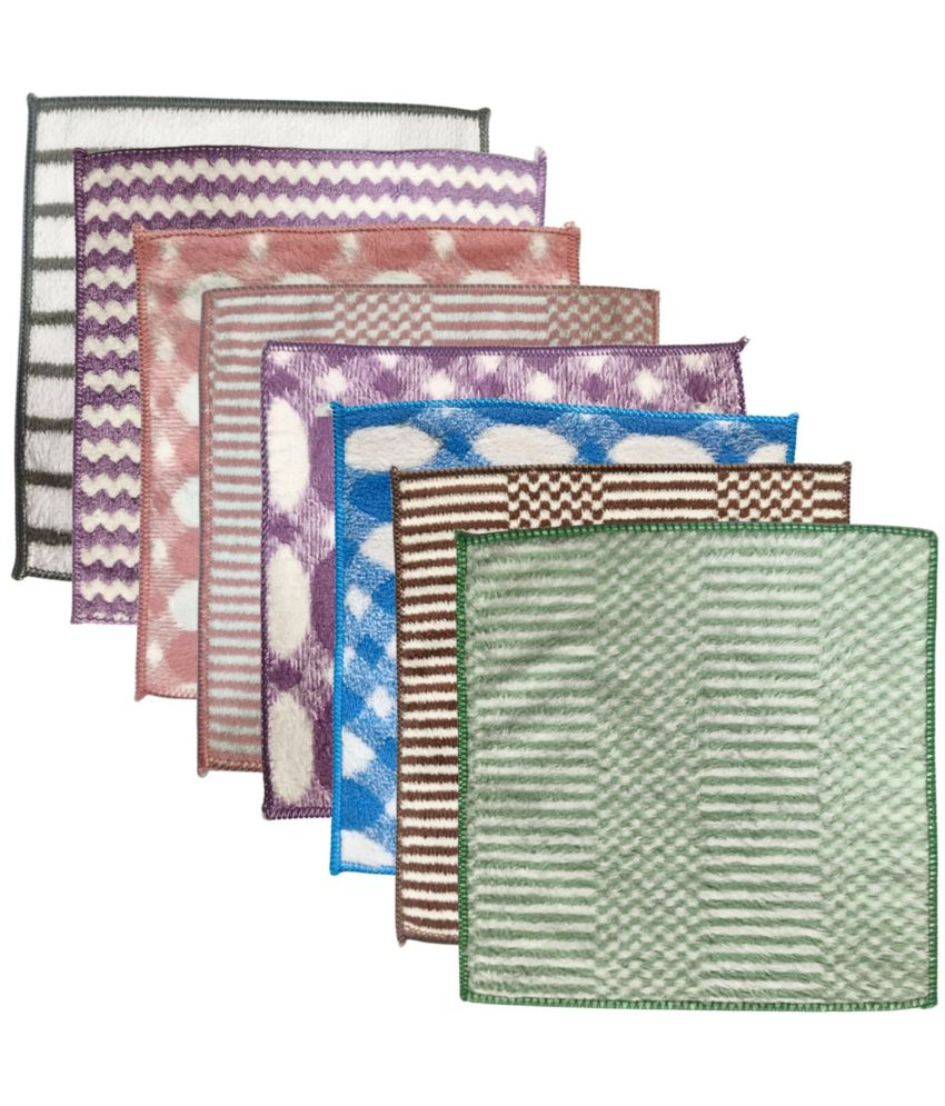     			Kids Handkerchiefs Hankies Face Towels Ultra Absorbent (25 x 25 CM) Pack of 8