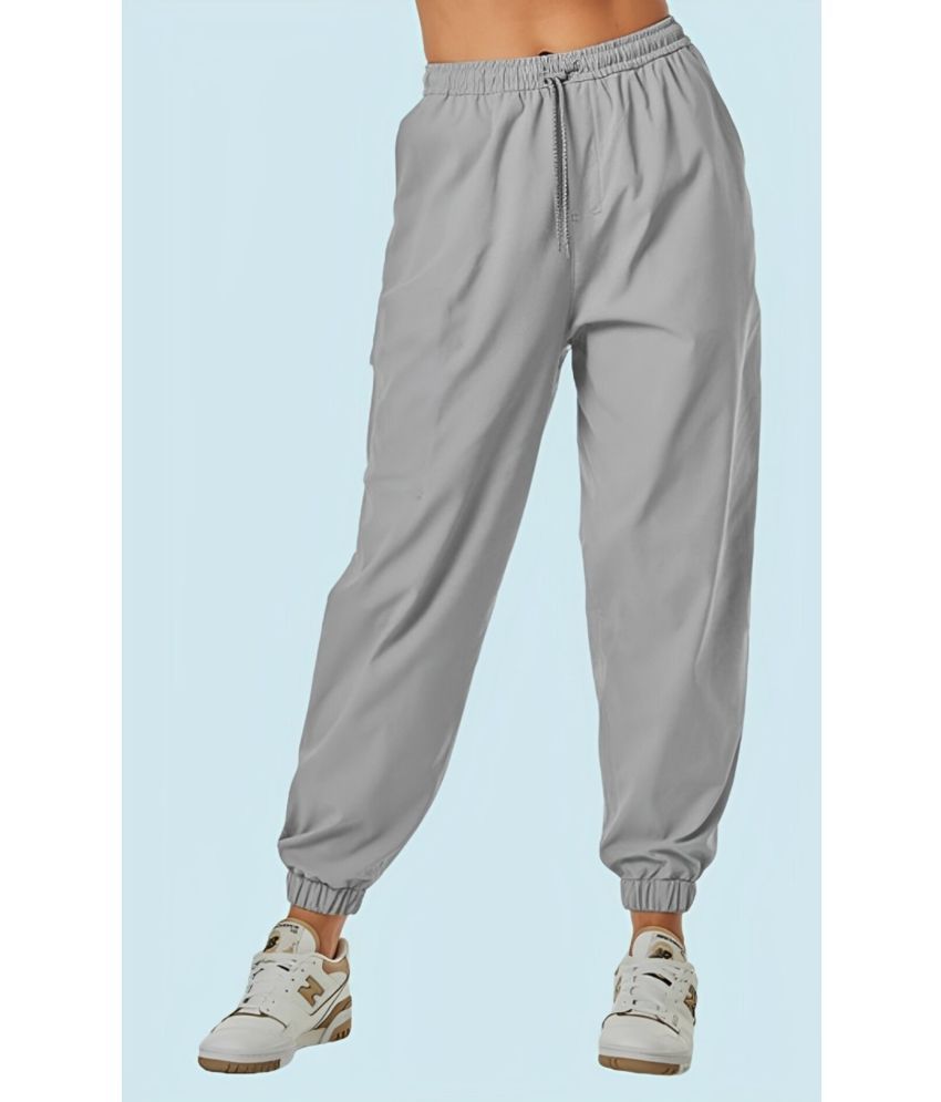     			MAYKR Pack of 1 Lycra Regular Women's Joggers ( Grey )