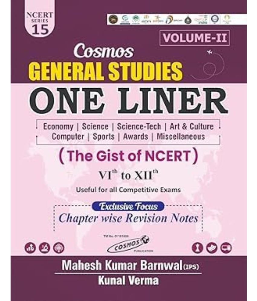     			Mahesh Kumar Banrwal General Study One Liner Vol-2, 2025-25 Edition (The Gist Of NCERT Class 6-12)