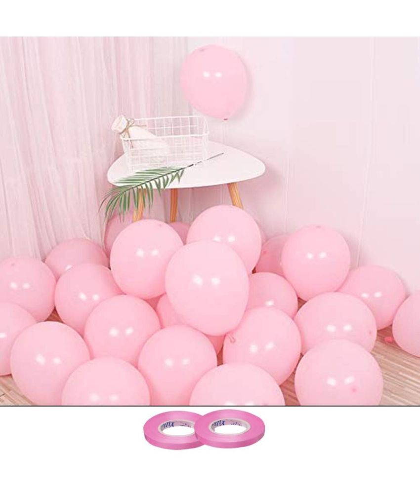     			PartyBooms (Pack 50) Pastel Colored Balloons/Party Balloons/Baby Shower/Party Decoration etc. - Pink