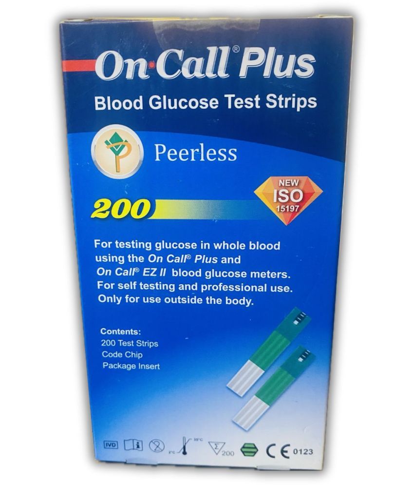     			oncall GLUCOMETER STRIPS 200 Test Strips