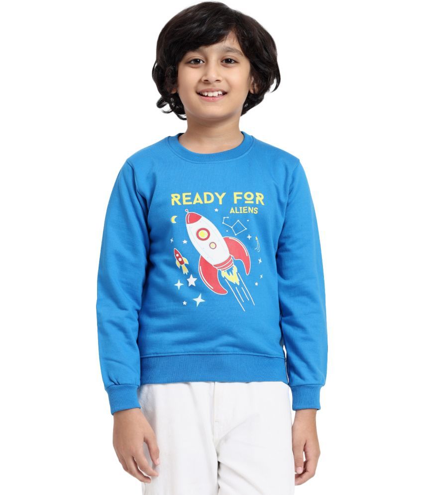     			Hiflyers Pack of 1 Boys Cotton Blend Sweatshirt ( Blue )