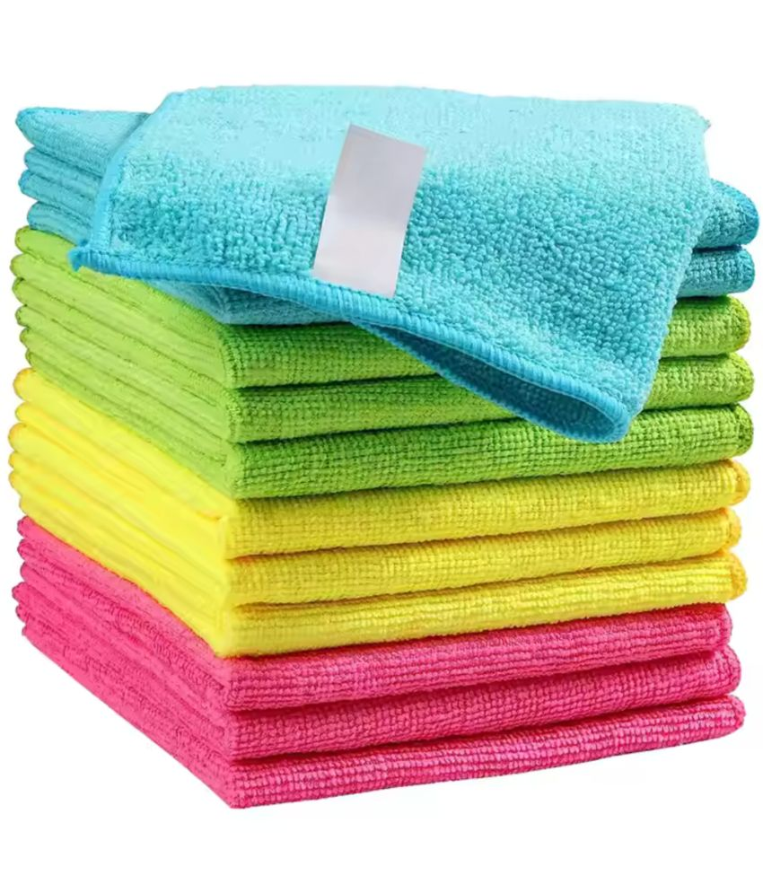     			LIQUIFIBER Microfibre Window Cleaning Cleaning Cloth ( Pack of 12 )