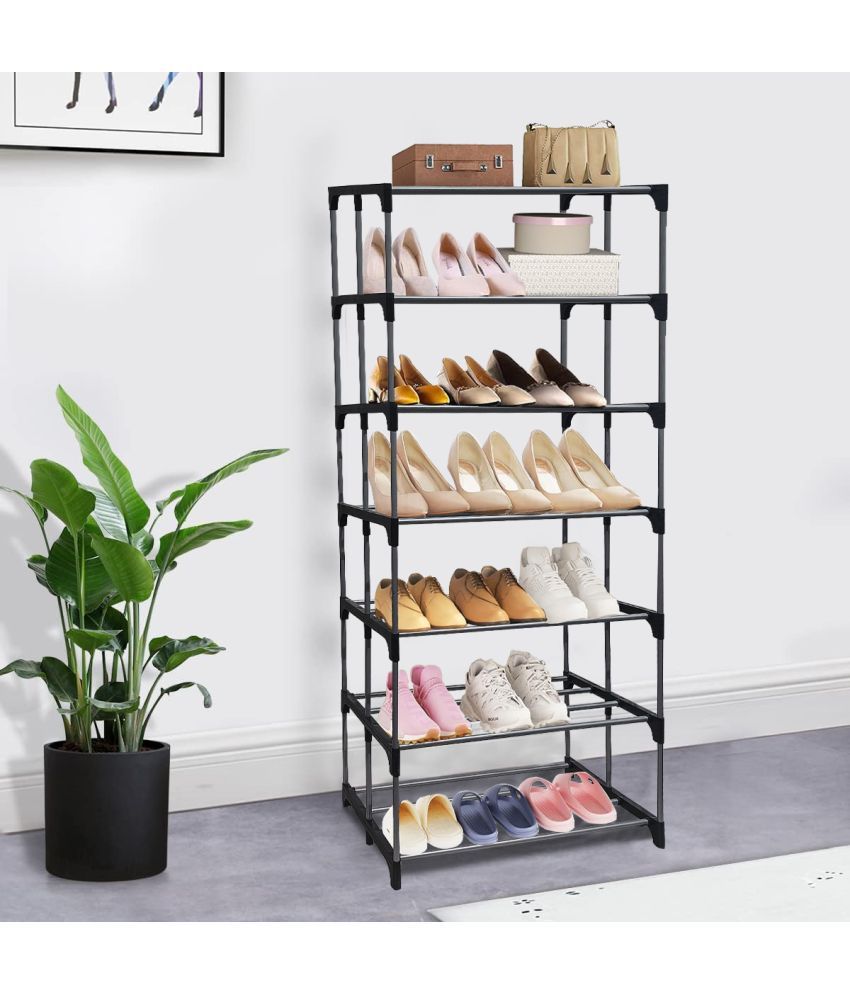     			PHILOSHOP Metal More Than 5 Tier Shoe Rack Silver