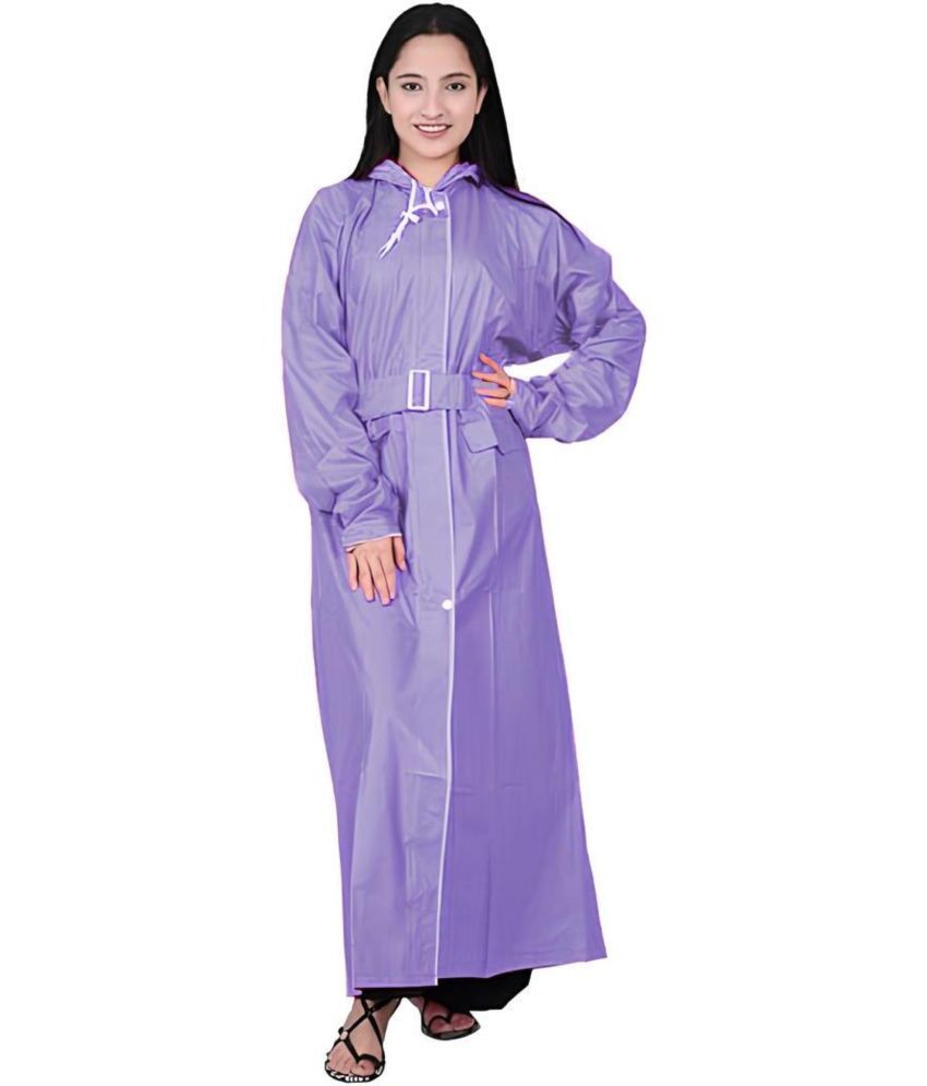     			Reoutlook PVC Long Raincoat - Purple