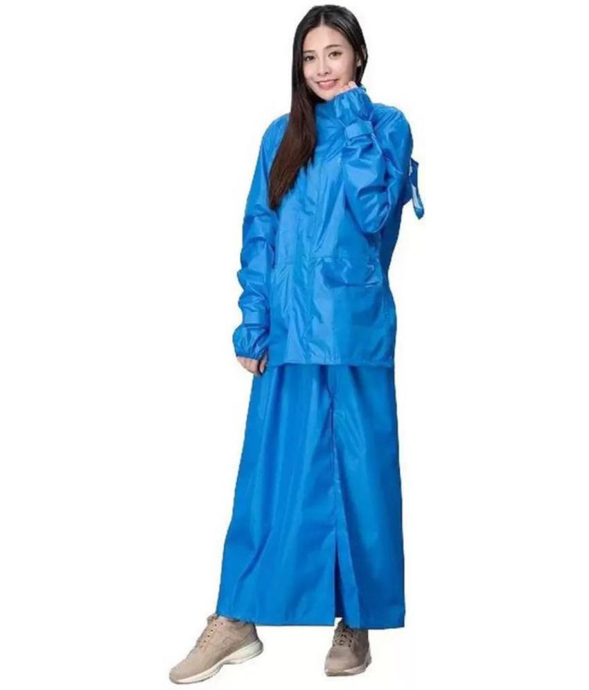     			Reoutlook Polyester Raincoat Set - Blue