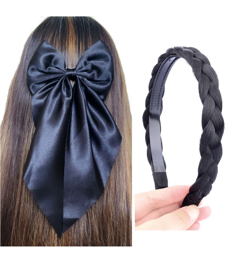     			Rhosyn Black Women's Hair Accessory Set ( Pack of 2 )