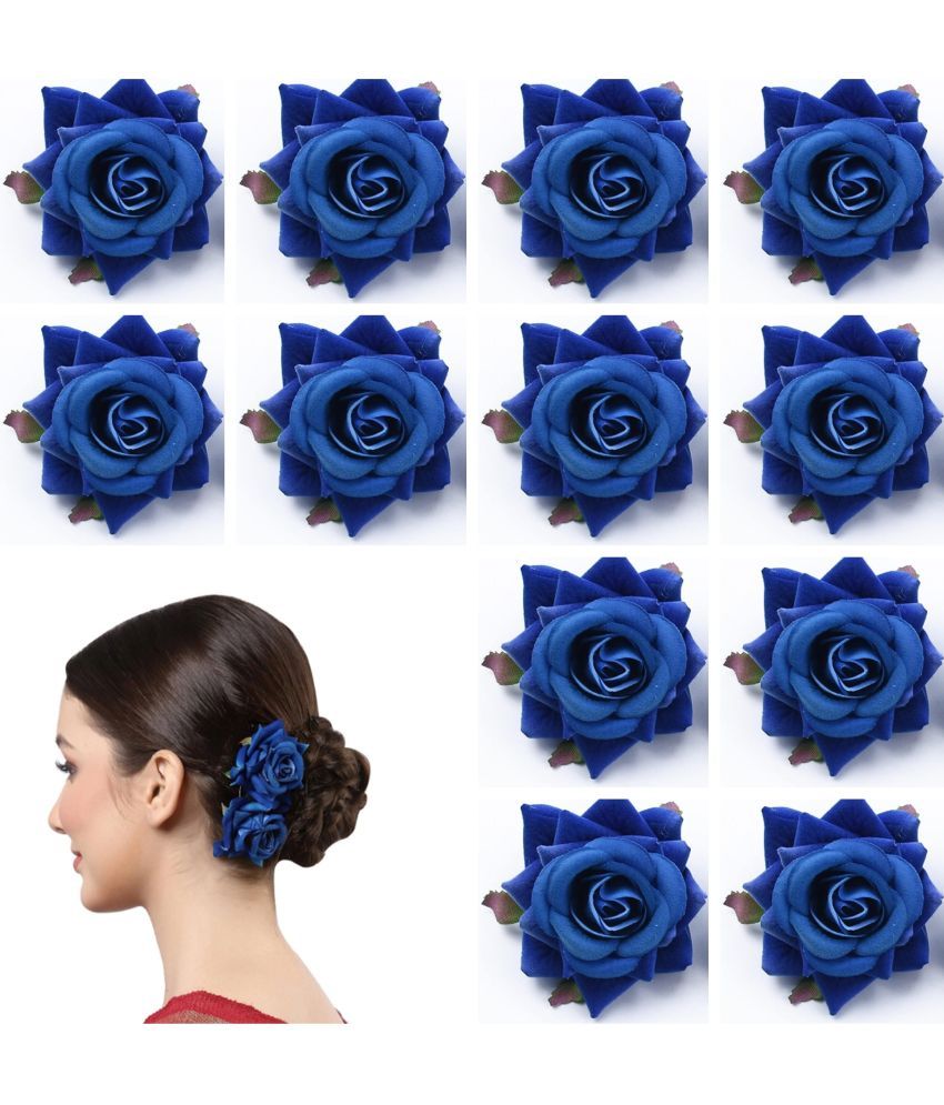     			Rhosyn Blue Women's Hair Clip ( Pack of 12 )