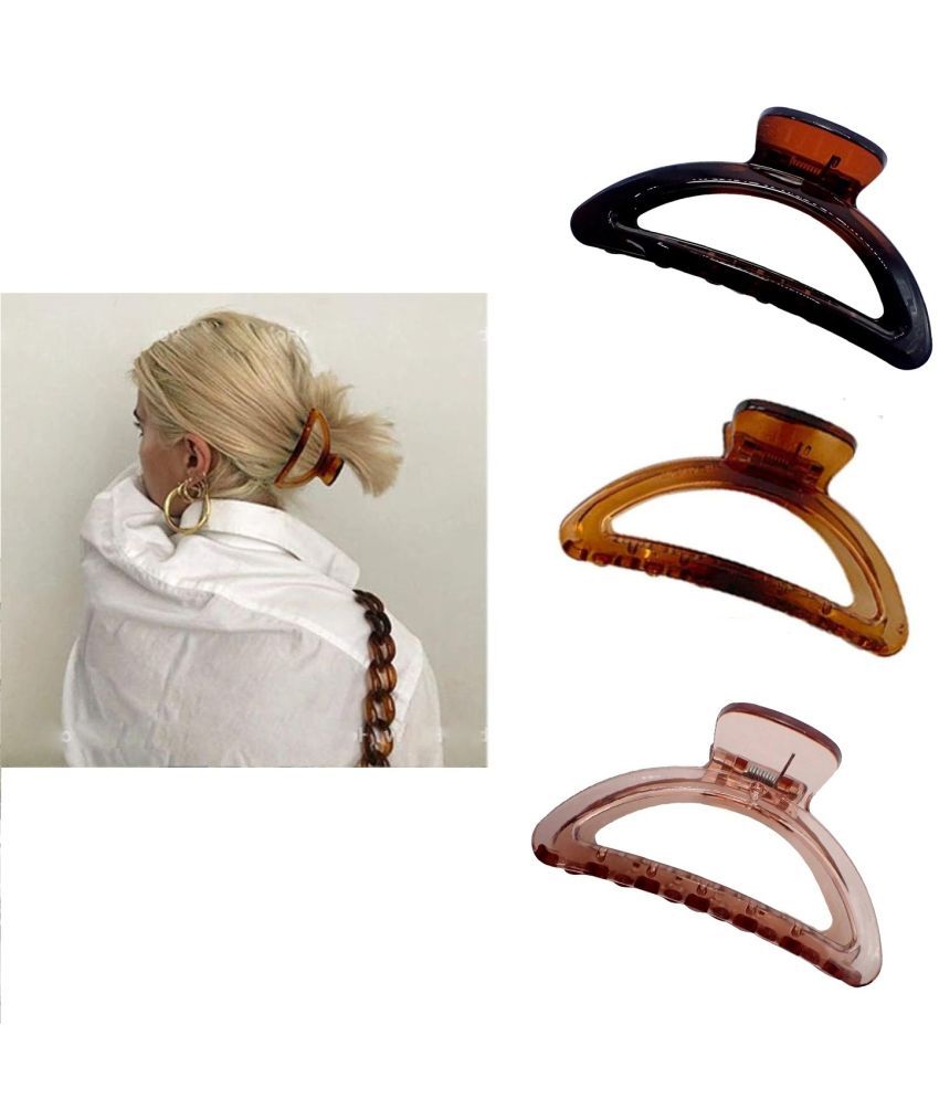     			Rhosyn Brown Women's Hair Clip ( Pack of 3 )