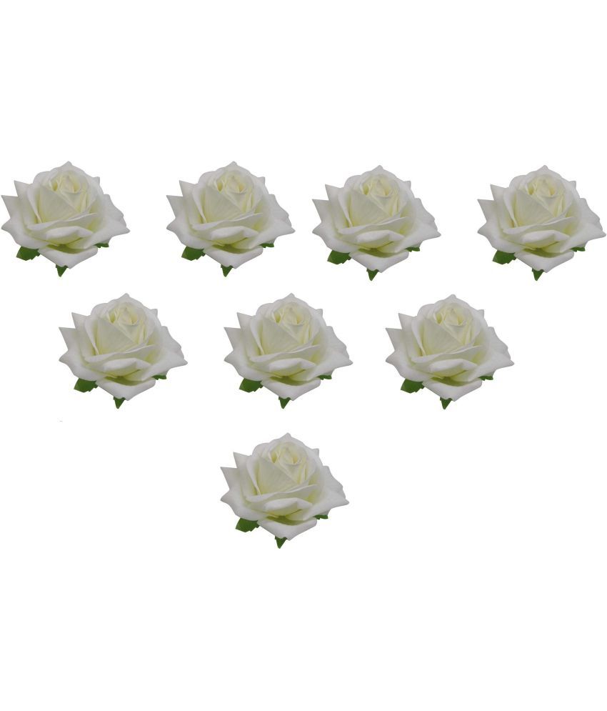     			Rhosyn White Women's Hair Clip ( Pack of 8 )