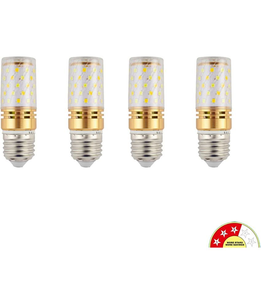     			SPARKWORLD 12W Warm White LED Bulb ( Pack of 4 )