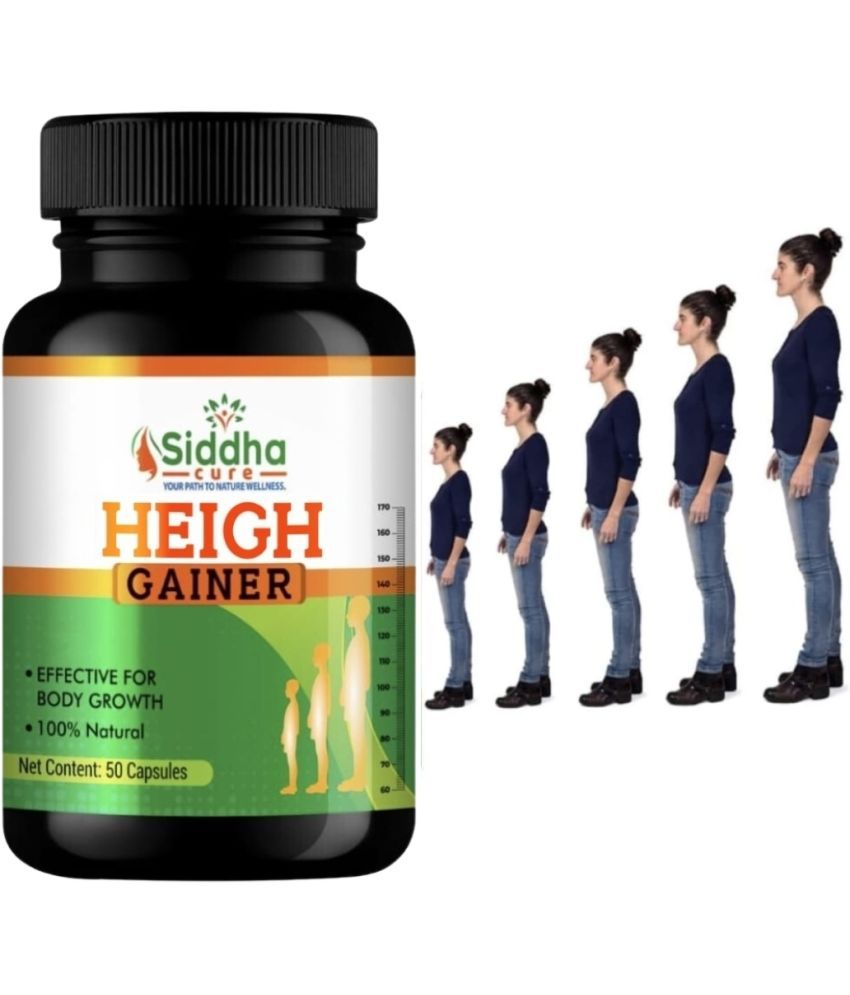     			Siddha Cure Heigh Gainer Capsule for Fast growth 50 No.s (Pack of 1)