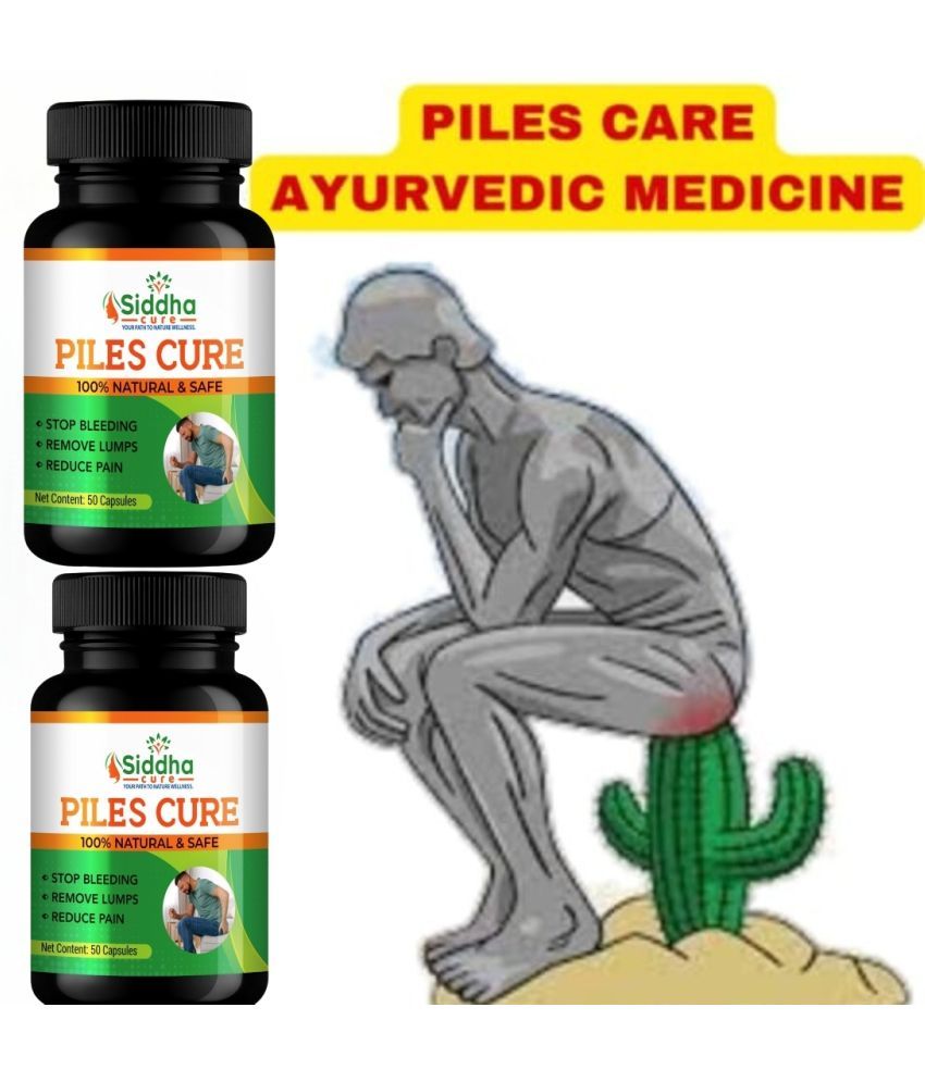     			Siddha Cure Capsules For Piles 50 No.s (Pack of 2)