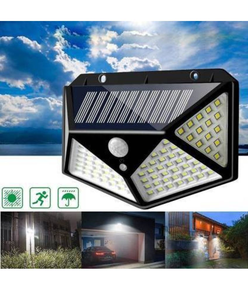     			Spark World Above 50W Solar Outdoor Wall Light ( Pack of 1 )