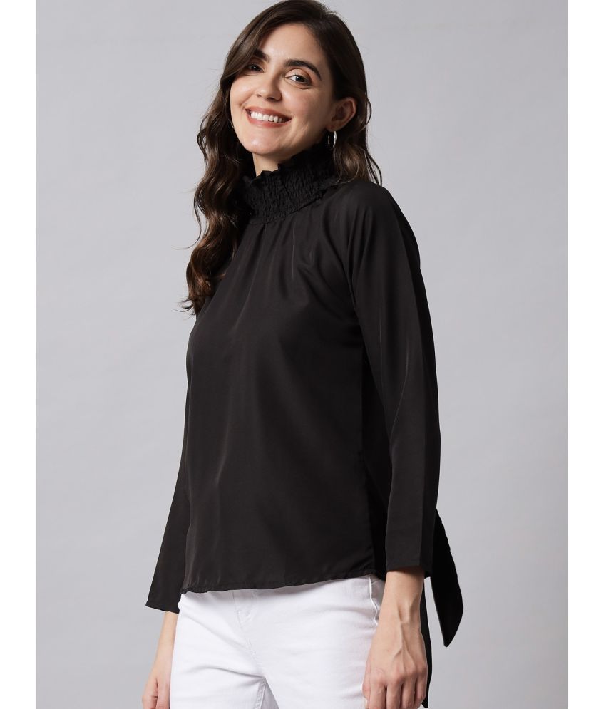     			Westchic Black Crepe Women's Regular Top ( Pack of 1 )