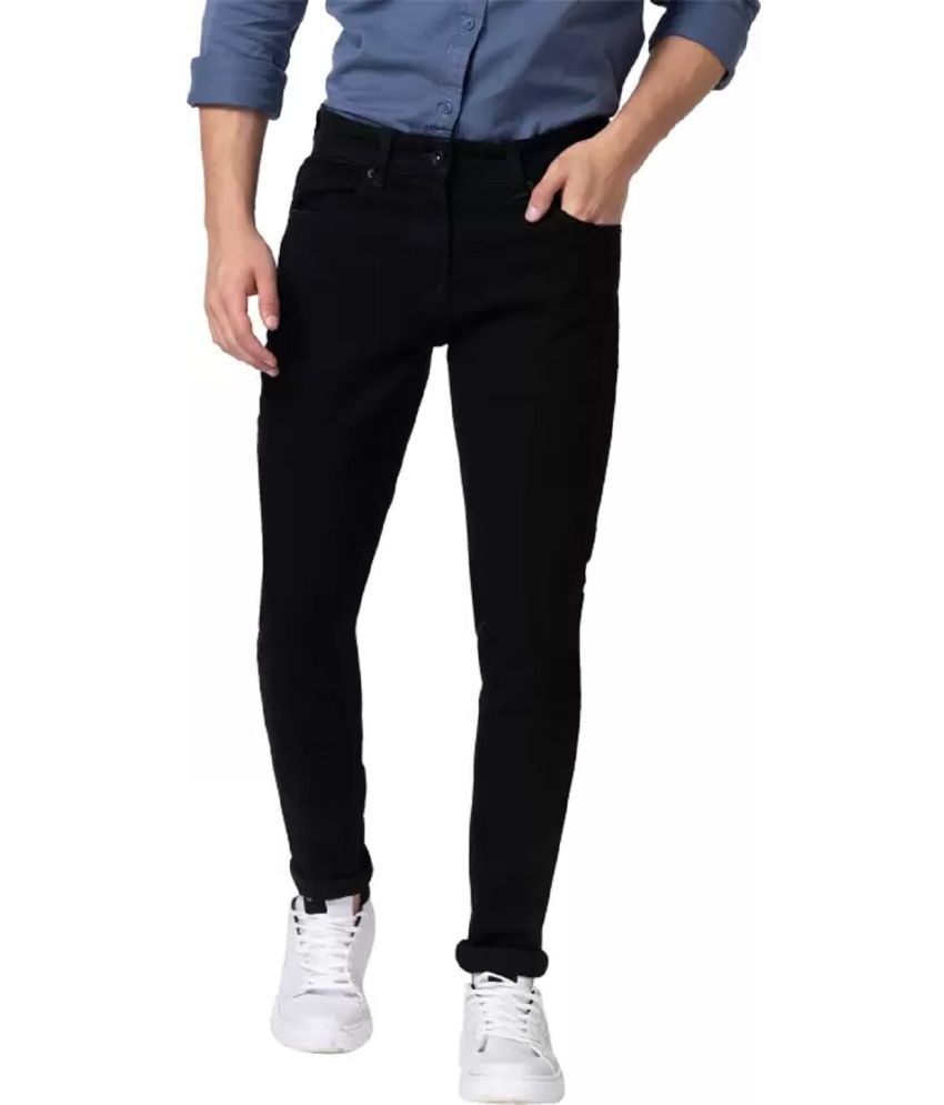     			POKHINDA Slim Fit Basic Men's Jeans - Black ( Pack of 1 )