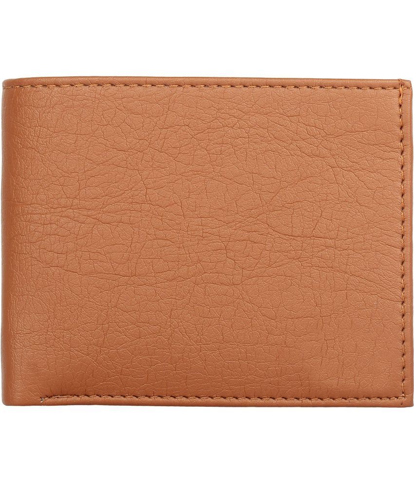     			Amicraft PU Solid Men's Regular Wallet With 10 Slots For Card ( Tan , Pack of 1 )