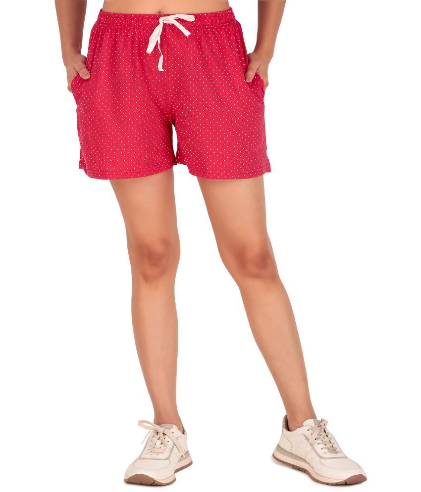     			CUSHEE Cotton Hot Pants - Coral Single