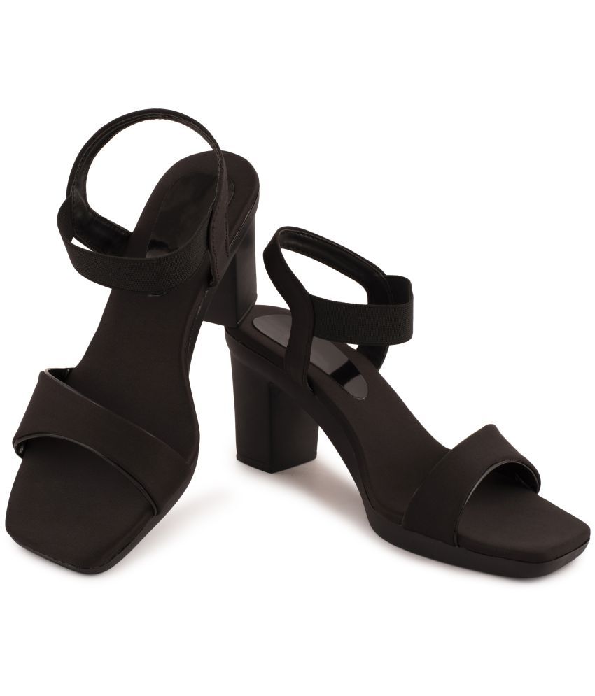     			Carrito Black Women's Sandal Heels