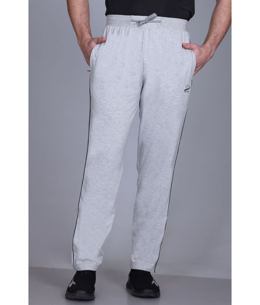     			KAZZ Light Grey Cotton Blend Men's Trackpants ( Pack of 1 )