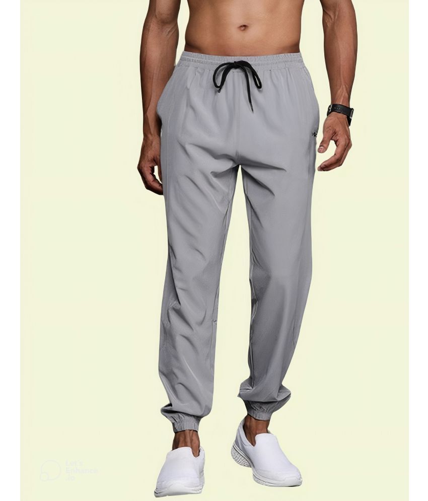     			MAYKR Regular Flat Men's Joggers - Grey ( Pack of 1 )