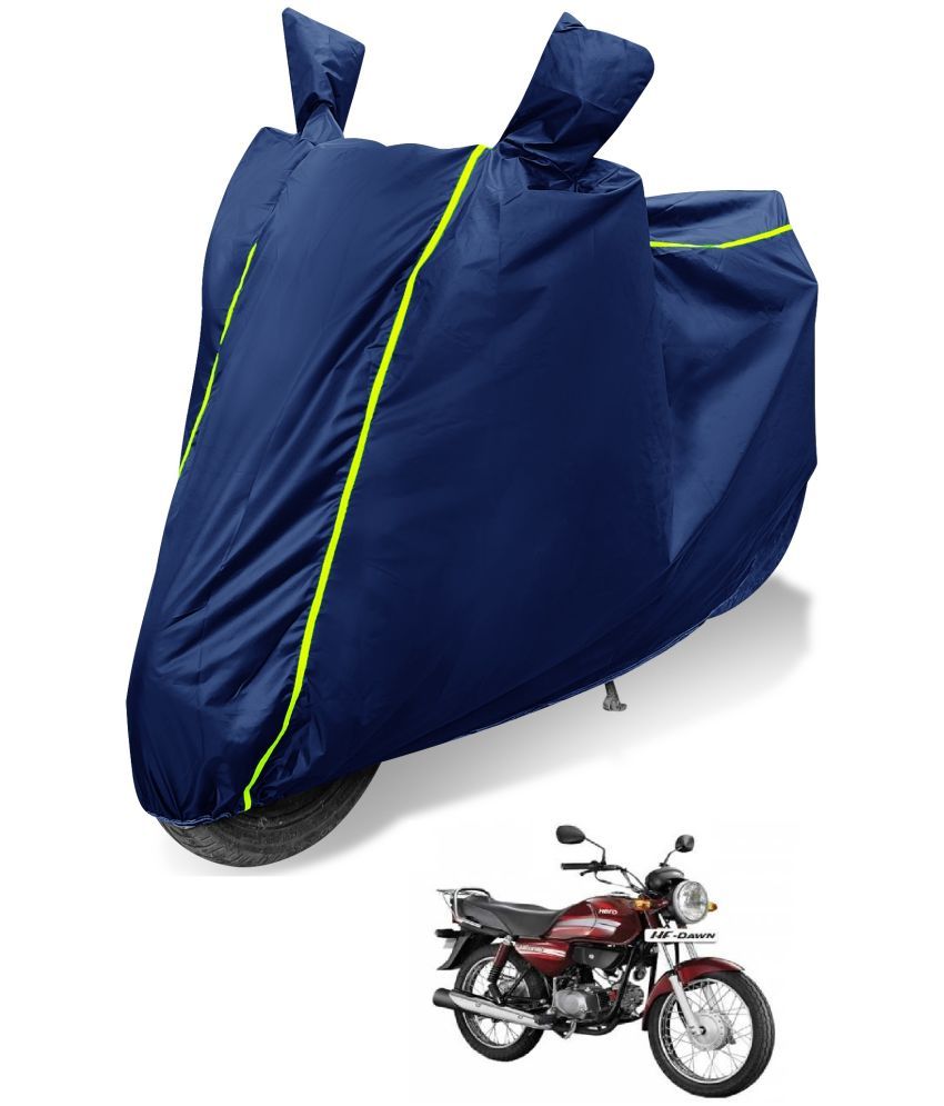     			Mockhe Bike Body Cover for Hero HF Dawn ( Pack of 1 ) , Blue