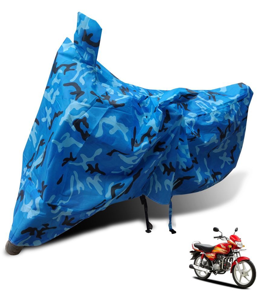     			Mockhe Bike Body Cover for Hero HF Deluxe ( Pack of 1 ) , Blue