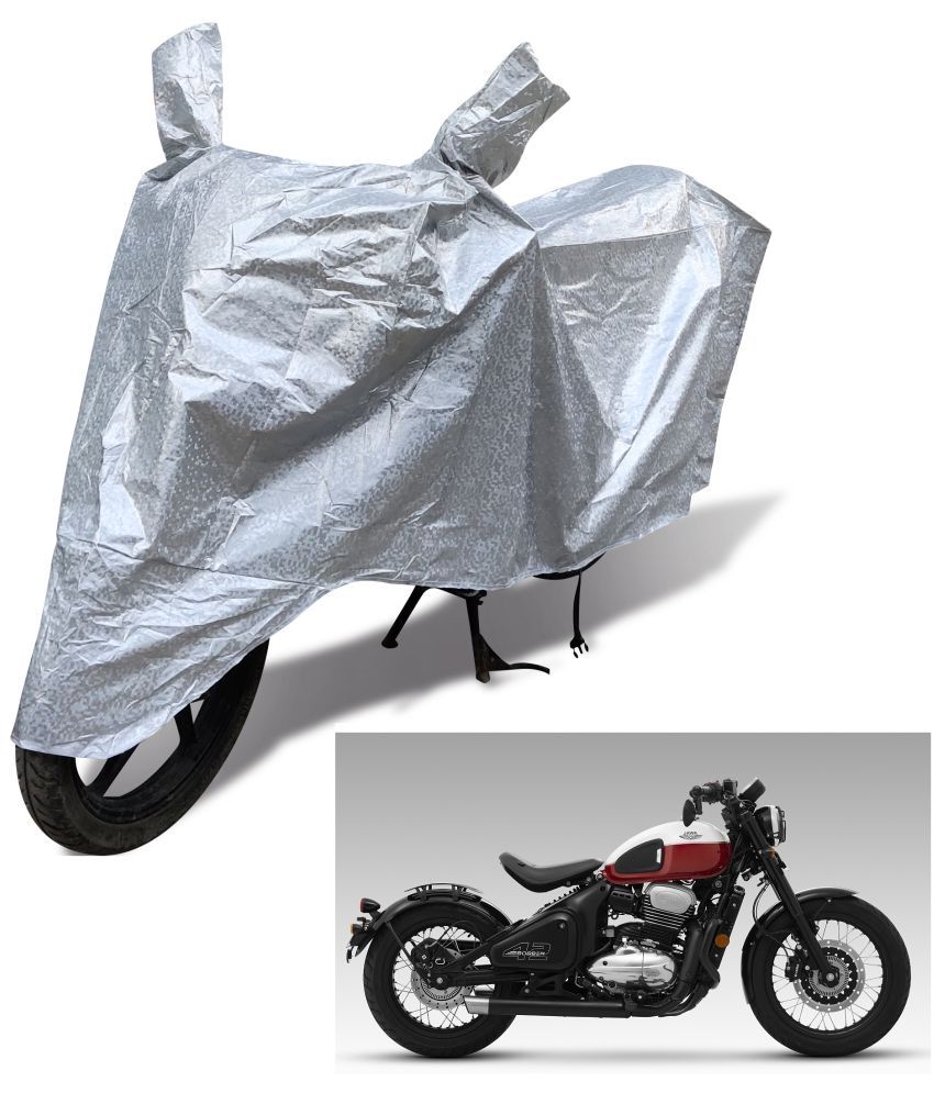     			Mockhe Bike Body Cover for All Brands All Bike Models ( Pack of 1 ) , Silver