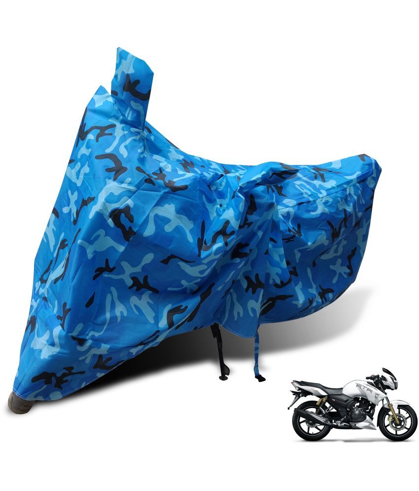     			Mockhe Bike Body Cover for TVS Apache RTR 180 ( Pack of 1 ) , Blue