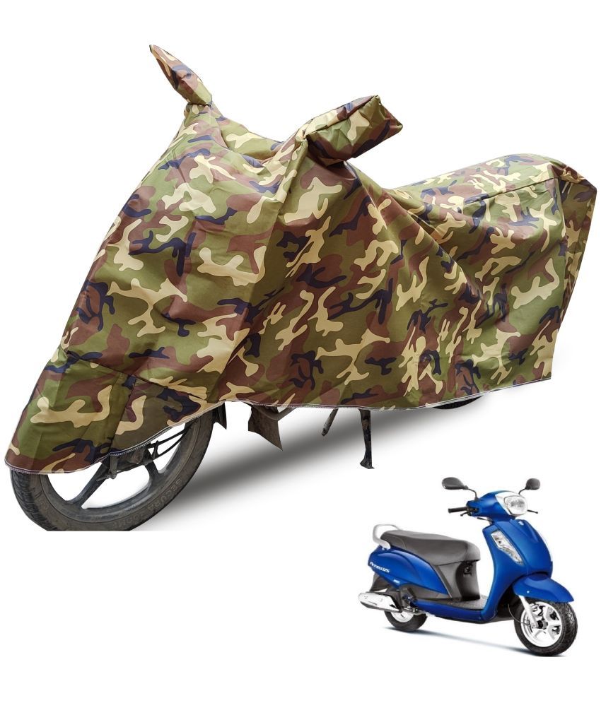     			Mockhe Bike Body Cover for Suzuki Access 125 ( Pack of 1 ) , Camouflage