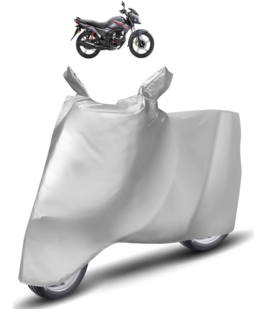     			Mockhe Bike Body Cover for Honda All Bike Models ( Pack of 1 ) , Silver