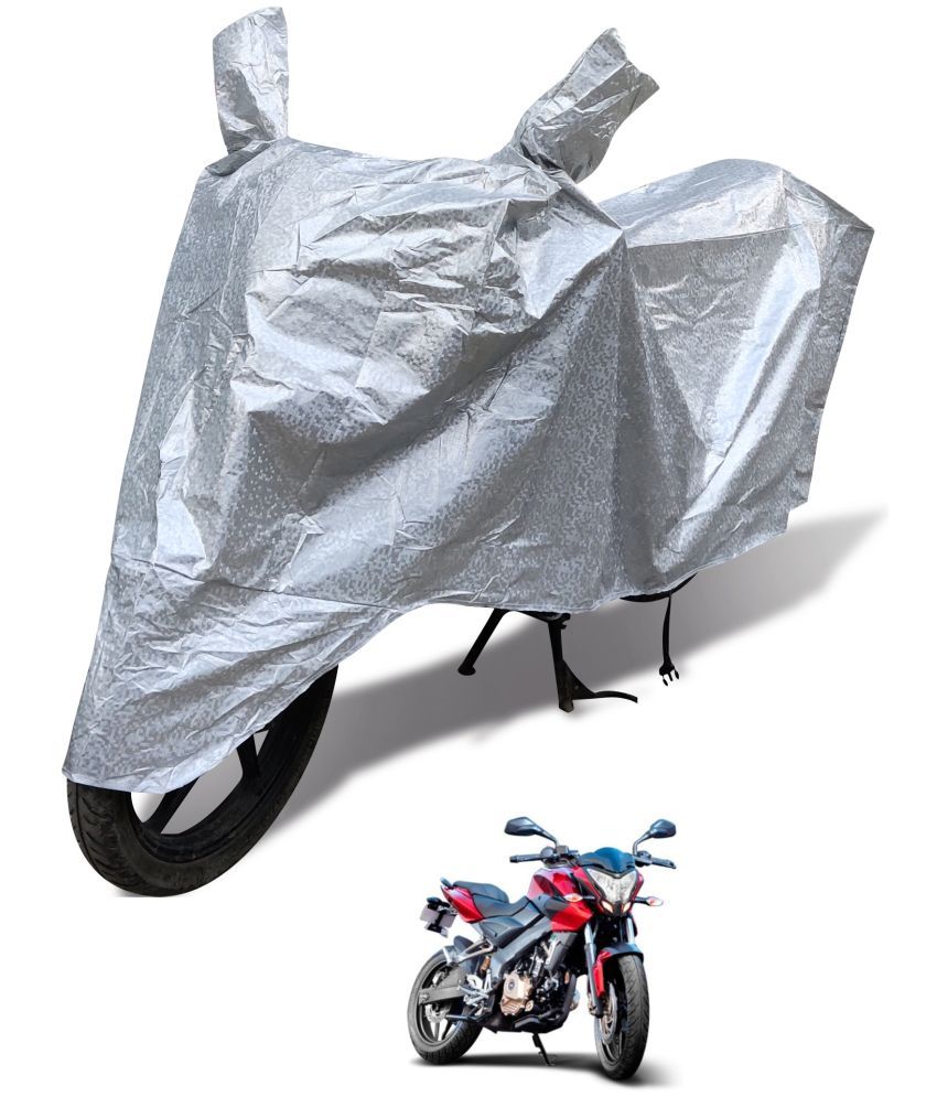     			Mockhe Bike Body Cover for Bajaj Pulsar 200 NS ( Pack of 1 ) , Silver