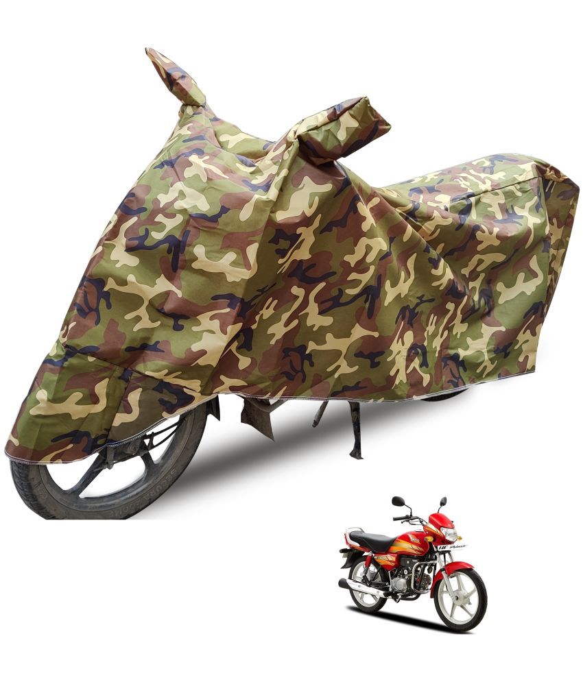     			Mockhe Bike Body Cover for Hero HF Deluxe ( Pack of 1 ) , Camouflage