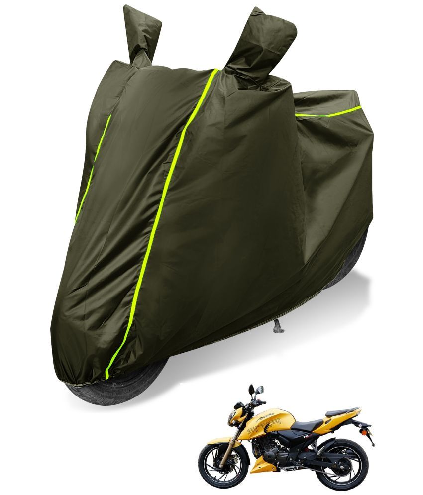     			Mockhe Bike Body Cover for TVS Apache RTR 200 4V FI ( Pack of 1 ) , Green