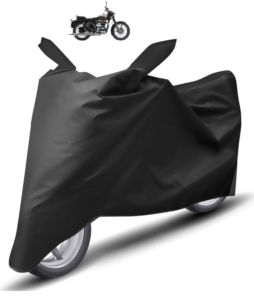     			Mockhe Bike Body Cover for Royal Enfield Bullet 350 ( Pack of 1 ) , Black