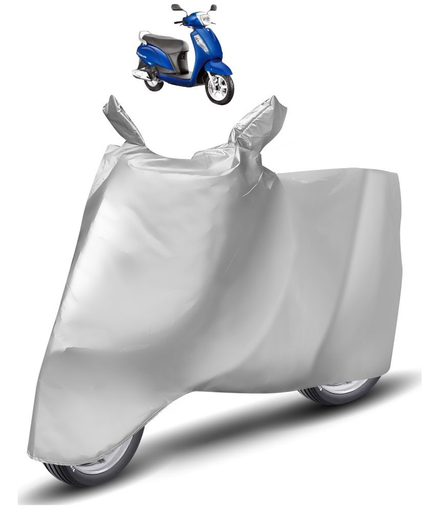     			Mockhe Bike Body Cover for Suzuki Access 125 ( Pack of 1 ) , Silver