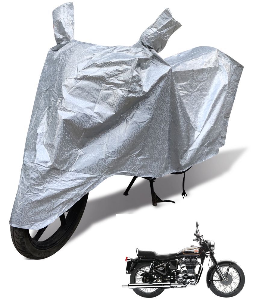     			Mockhe Bike Body Cover for Royal Enfield Bullet 350 ( Pack of 1 ) , Silver