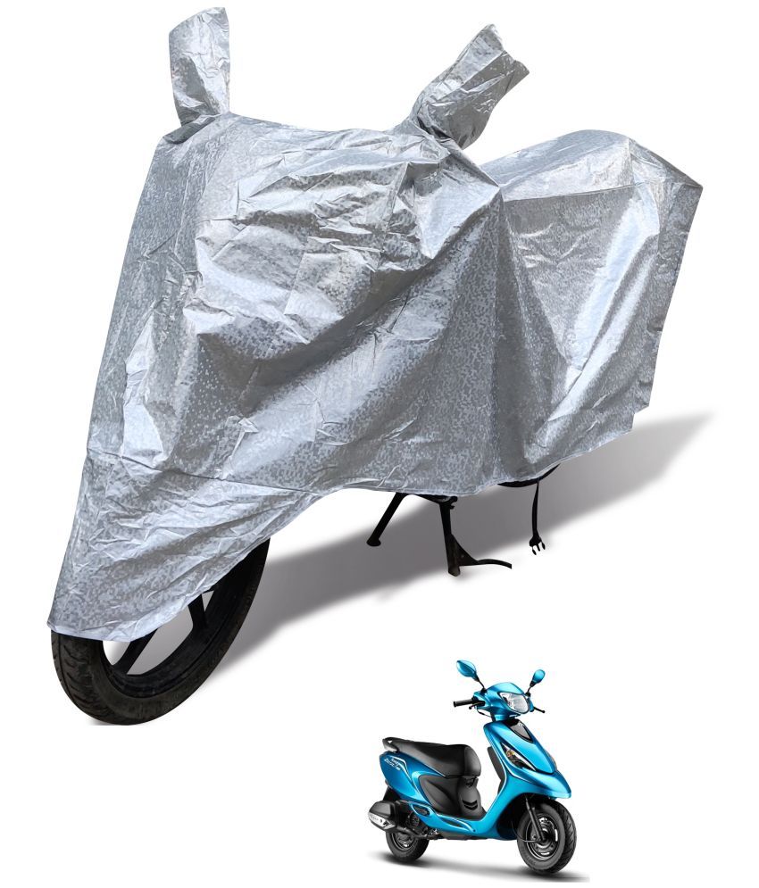     			Mockhe Bike Body Cover for TVS ZEST ( Pack of 1 ) , Silver