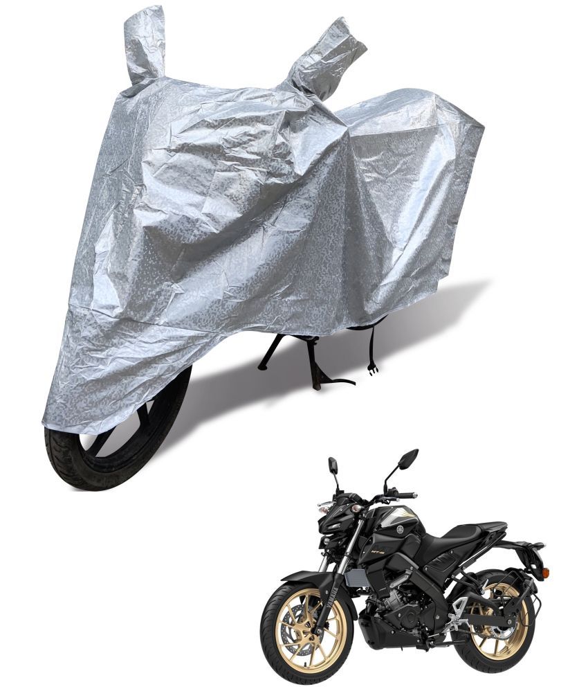     			Mockhe Bike Body Cover for Yamaha All Bike Models ( Pack of 1 ) , Silver