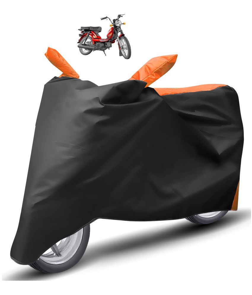     			Mockhe Bike Body Cover for TVS Heavy Duty Super XL ( Pack of 1 ) , Orange