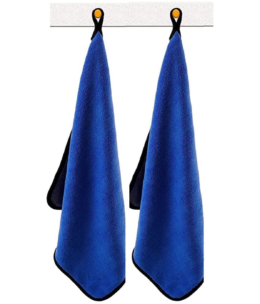     			Mockhe Blue 800 GSM Drying Towel For Automobile ( Pack of 2 )