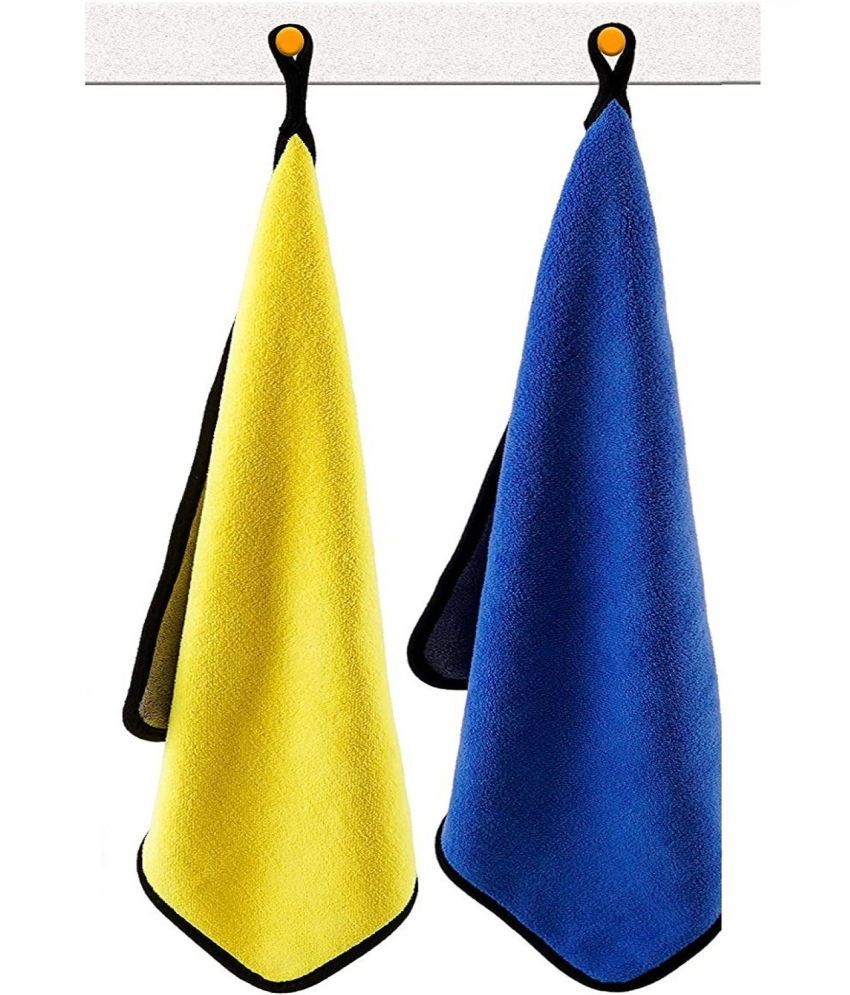     			Mockhe Multicolor 800 GSM Drying Towel For Automobile ( Pack of 2 )