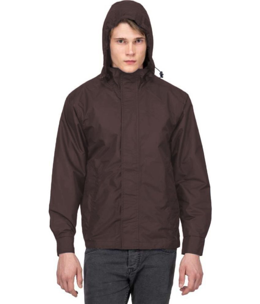     			Reoutlook Nylon Men's Windcheater Jacket - Brown ( Pack of 1 )