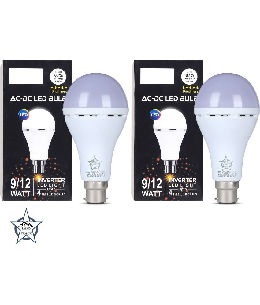     			SPARKWORLD 12W Natural White Inverter Bulb ( Pack of 2 )