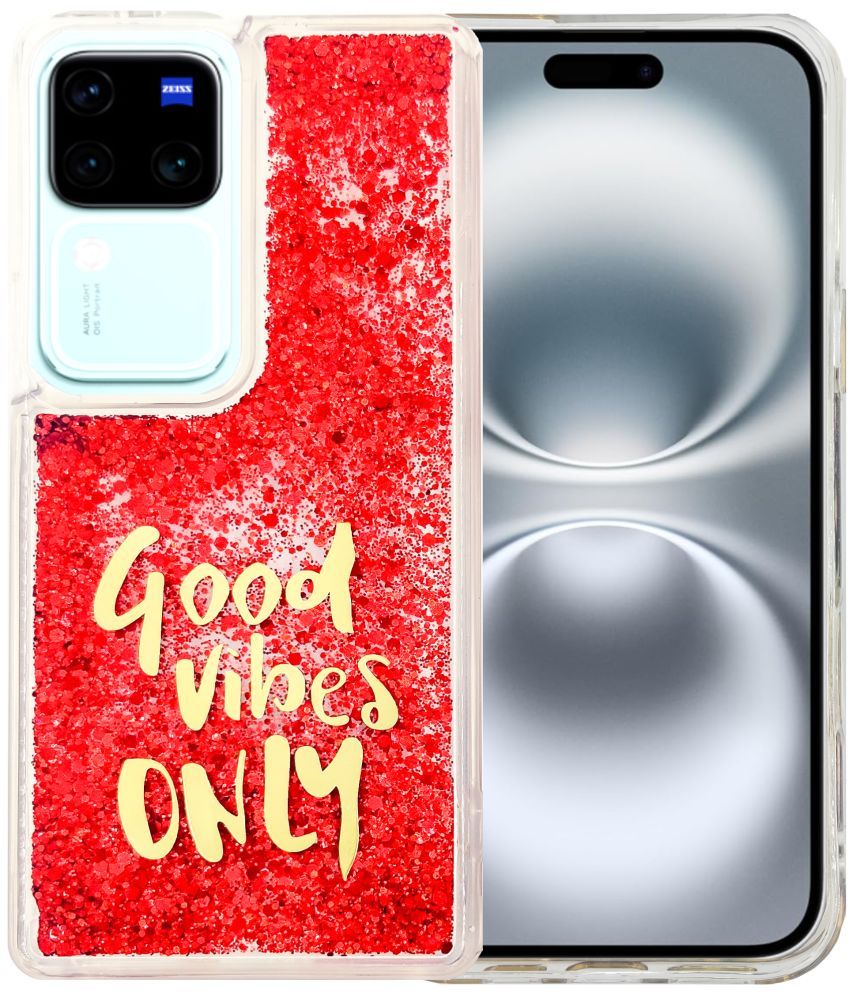     			Shining Stars Red Printed Back Cover Silicon Compatible For Vivo V30 5G ( Pack of 1 )