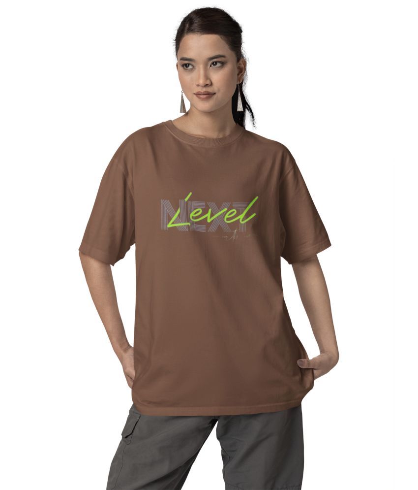     			BICHARA Brown Cotton Blend Women's Regular Top ( Pack of 1 )