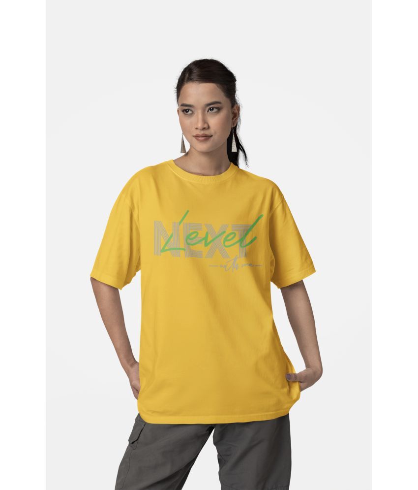     			BICHARA Yellow Cotton Blend Women's Regular Top ( Pack of 1 )