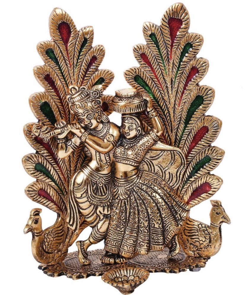     			Basukiya Polyresin Radha Krishna Idol ( 15 cm )