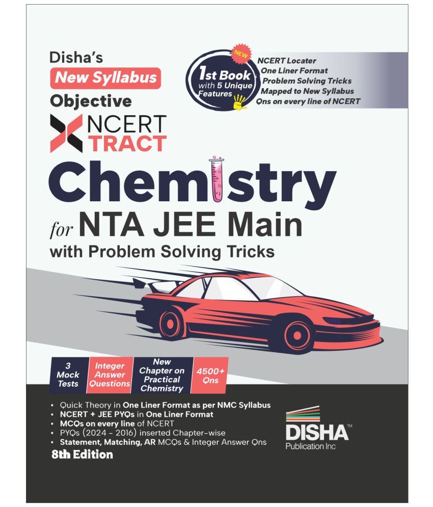     			Disha's New Syllabus Objective NCERT Xtract Chemistry for NTA JEE Main 7th Edition | Useful for BITSAT, VITEEE & Advanced | One Liner Theory, MCQs/ NV