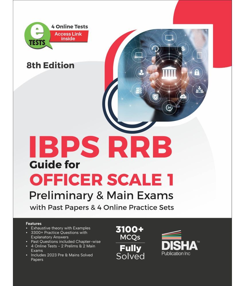     			IBPS RRB Guide for Officer Scale 1 Preliminary & Main Exams with Past Papers & 4 Online Practice Sets 8th Edition